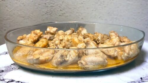 כנפי עוף קריספיות ברוטב קוקוס וחמאת בוטנים